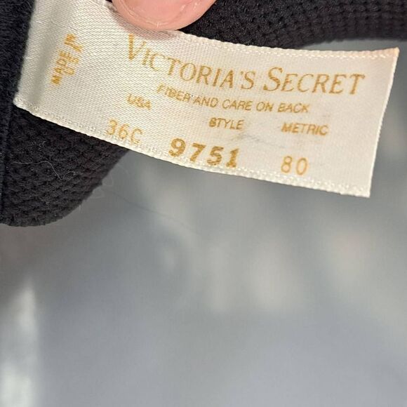 Victoria's Secret Vintage Gold Label Bustier Corset Bra in Black size 36 C - Picture 7 of 9